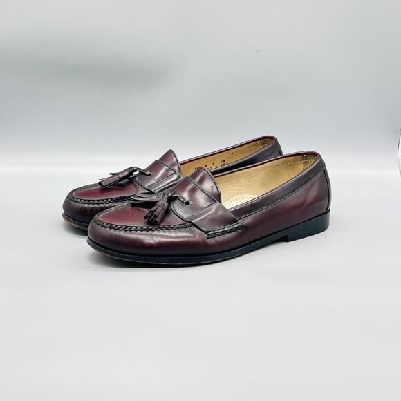 Cole Haan Shoes Mens 10 Brown Leather Tassel Loafers Slip On Dress Classic main image 9